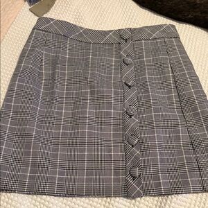 Forever 21 Black and White Checkered Mini Skirt